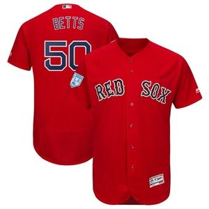 Mookie Betts Jersey And A Boston Red Sox Hat